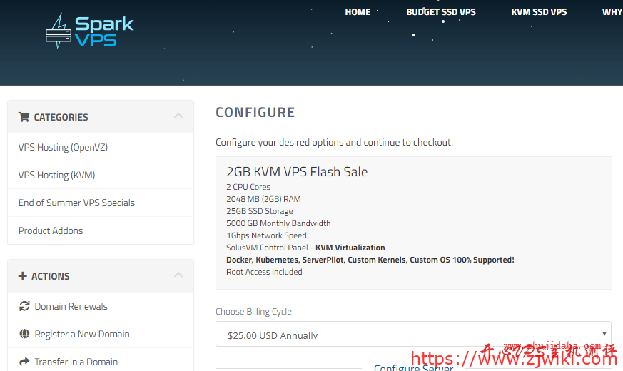 SparkVPS - 达拉斯&纽约KVM VPS促销 /年 SparkVPS – 达拉斯&纽约KVM VPS促销 $25/年