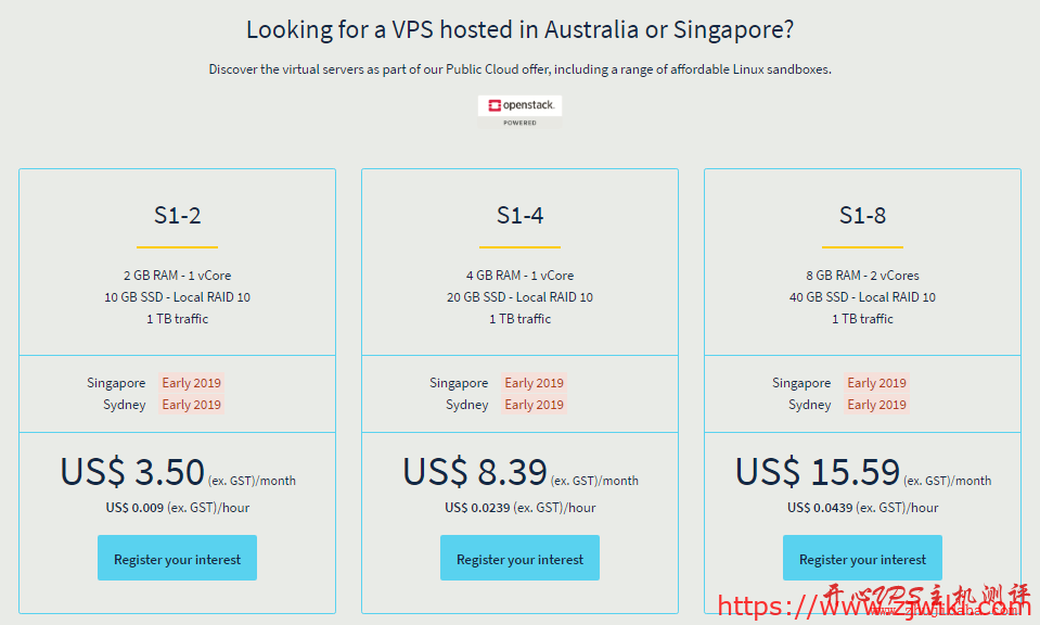 OVH – 将重新推出新加坡和悉尼机房VPS