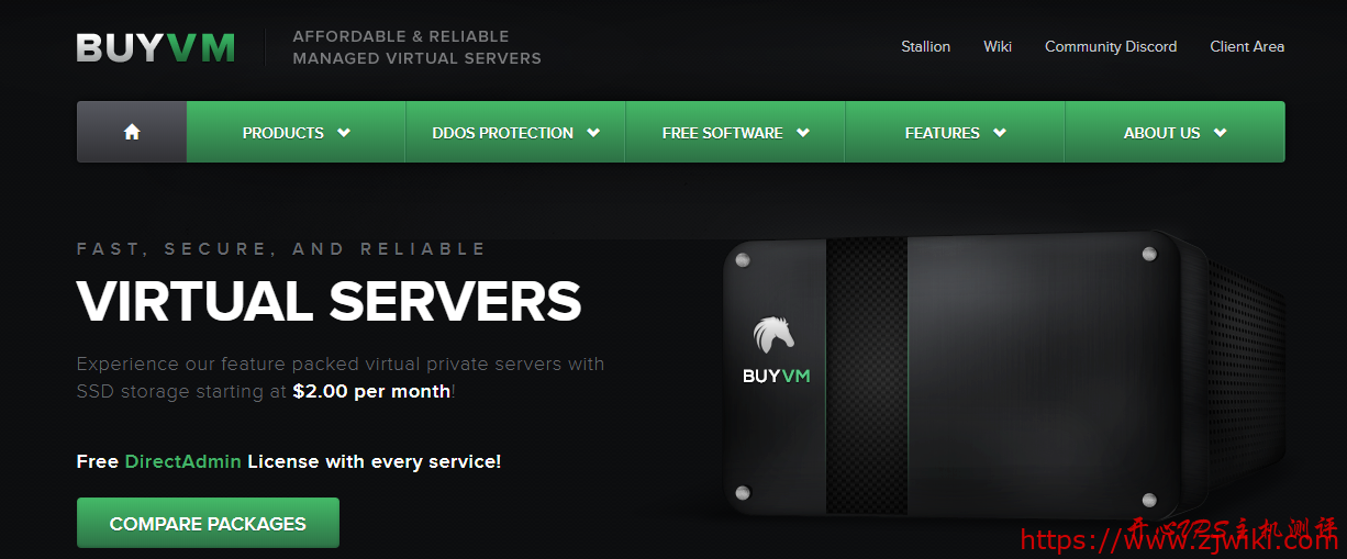 $2/月 512M内存 10G SSD 1Gbps不限流量 KVM 拉斯维加斯 可选CN2 GIA Buyvm-主机阁