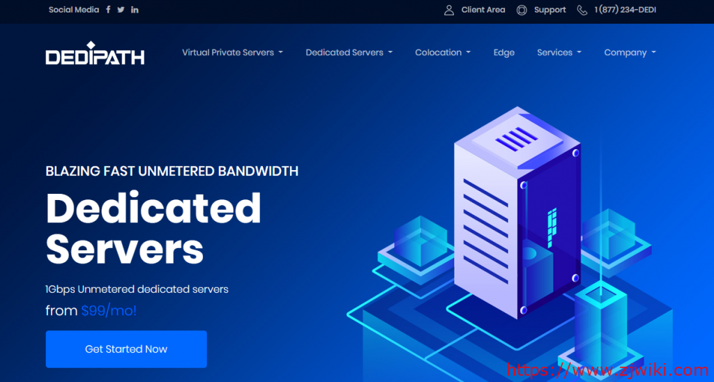 [黑五]DediPath：VPS全场5折/Hybrid Servers全场7折/独服9折/洛杉矶机房/不限流量/支持支付宝-主机阁