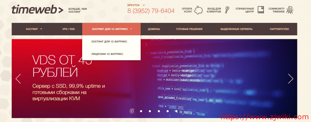 timeweb：高端VPS，117元/月，200Mbps带宽不限流量，2G内存/1核（5GHz）/80gNVMe-主机阁