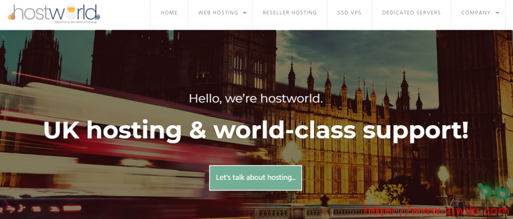 hostworld：£3.69/月/1GB内存/20GB SSD空间/不限流量/1Gbps端口/DDOS/免费备份/KVM/英国-主机阁