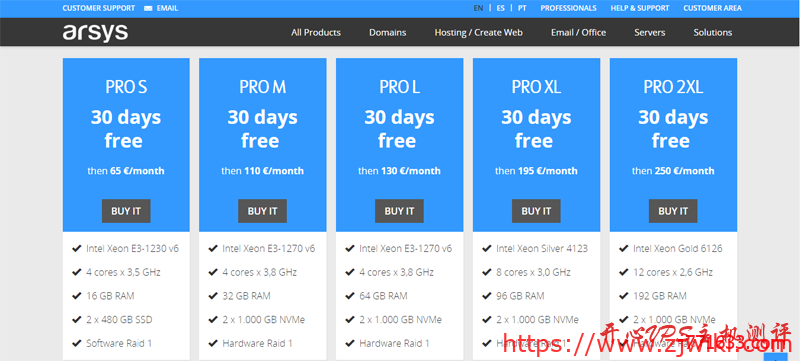 #免费服务器#Arsys:免费一个月德国独立服务器,可选机器配置-主机阁