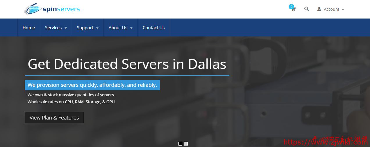 spinservers:$89/月-2*E5-2630Lv2/64GB/2*800G SSD/10TB(10Gbps)/达拉斯-主机阁