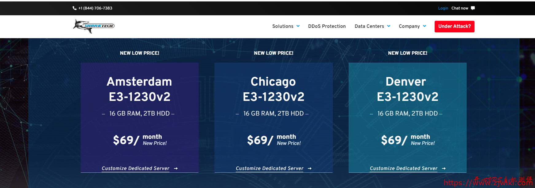 #特价#$69/月 E3-1230v2 /16G内存/2T硬盘/10T流量/1Gbps/5IP 美国四机房 Sharktech-主机阁