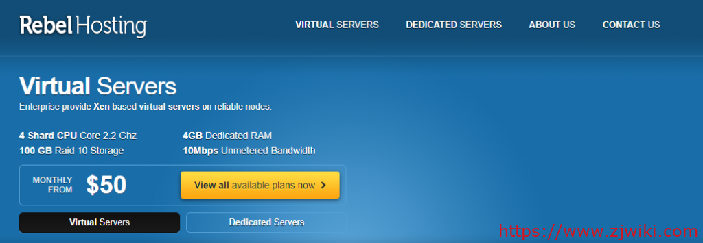 RebelHositng:$25/月-L5639/16GB/1TB/10TB/5IP/加州(萨克拉门托)-主机阁