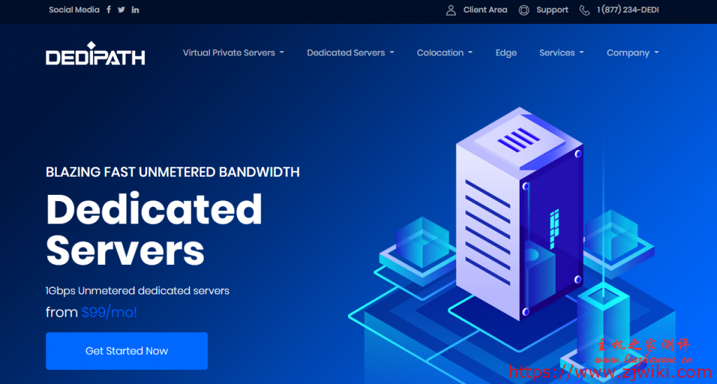 [5.1]DediPath全场VPS四折/洛杉矶1Gbps不限流量独立服务器每月69美元起-主机阁