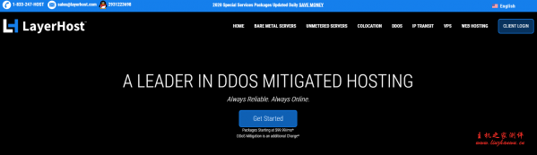 LayerHost:$4.99/月/1GB内存/70GB SSD空间/2TB流量/1Gbps端口/DDOS/OpenVZ/洛杉矶CN2-主机阁