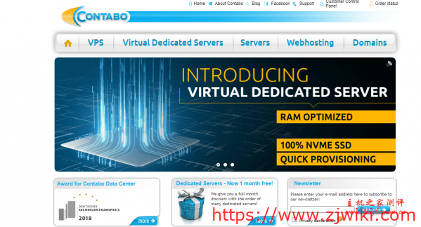 #推荐# contabo:全新VDS系列,独享资源,€36.99/月,24G内存/3核/180gNVMe/250M带宽(不限流量)-主机阁