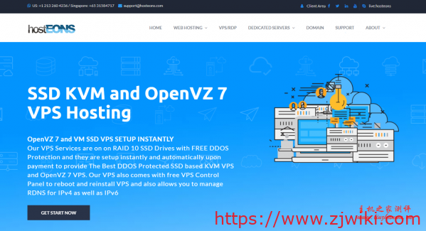 hosteons:100Gbps高防VPS低至$21/年,洛杉矶inap机房,1Gbps带宽,有Windows-主机阁