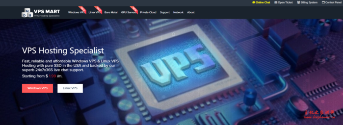vps-mart:$28.75/年/2核/2GB内存/60GB SSD空间/不限流量/50Mbps-200Mbps端口/KVM/达拉斯-主机阁