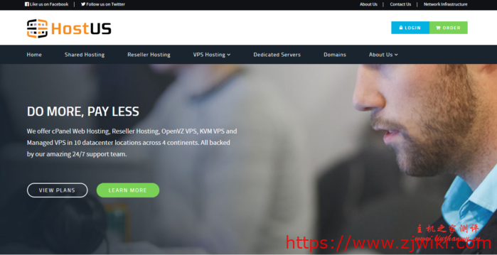 hostus:荷兰10Gbps带宽+高性能VPS,仅需$20/年,KVM/512M内存/1核/15gNVMe/2T流量-主机阁