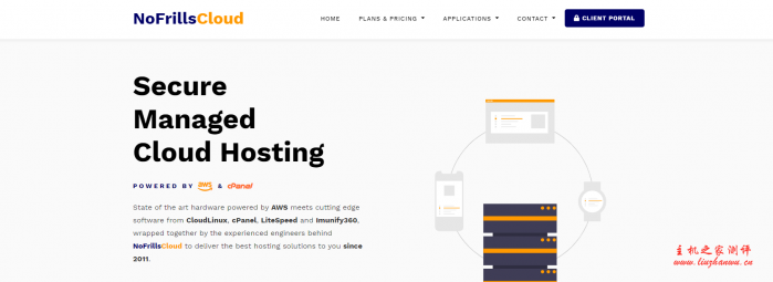 NoFrillsCloud:$4.99/月/50GB SSD空间/不限流量/DDOS/AWS新加坡/美国/英国/印度等-主机阁