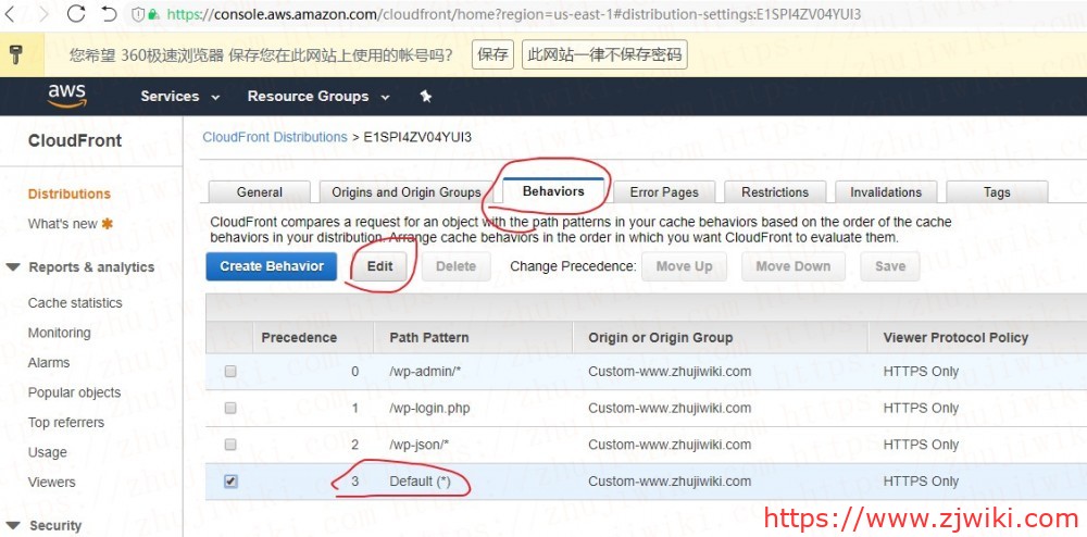 AWS CloudFront(AWS CDN)设置、使用教程;为WordPress加速 AWS CloudFront(AWS CDN)设置、使用教程;为WordPress加速
