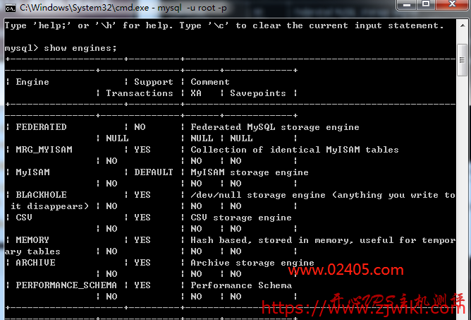 MySQL导入数据库提示[Err] 1286 – Unknown storage engine 'InnoDB'错误的解决办法-主机阁