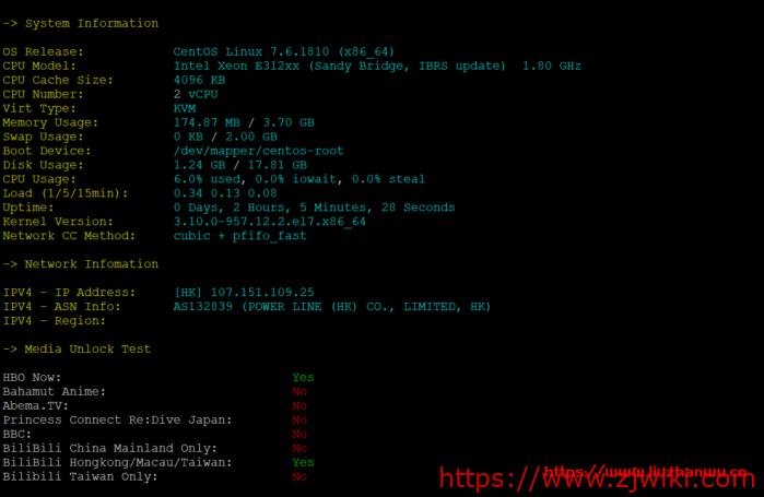 TabbyCloud:1核/1G/20G硬盘/5Mbps不限流量/香港CN2线路/月付25元,附详细测评 TabbyCloud:1核/1G/20G硬盘/5Mbps不限流量/香港CN2线路/月付25元,附详细测评