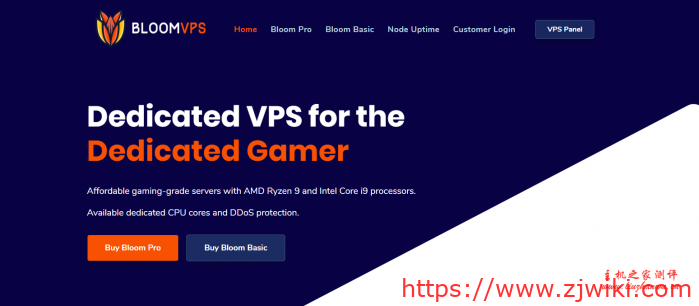 Bloom VPS:$12/月/AMD Ryzen 3900X/4GB内存/60GB NVMe空间/5TB流量/10Gbps端口/DDOS/KVM/洛杉矶/纽约/奥兰多-主机阁