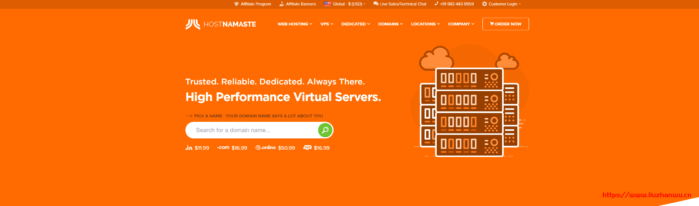 hostnamaste:/年,KVM/512M内存/1核/15g硬盘/1T流量,洛杉矶等4机房可选 hostnamaste:$15/年,KVM/512M内存/1核/15g硬盘/1T流量,洛杉矶等4机房可选