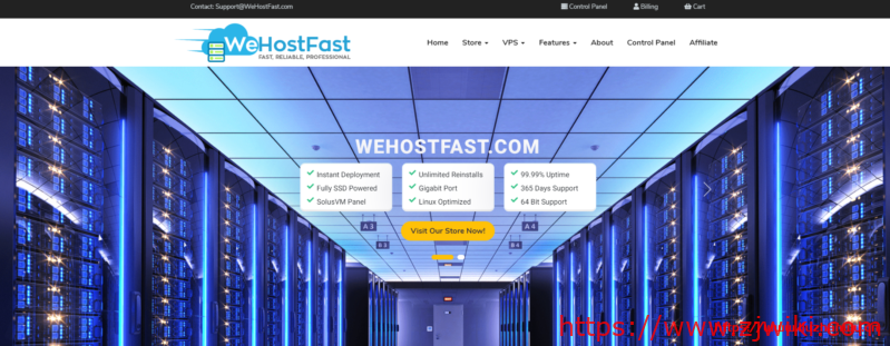 wehostfast:5折优惠码,洛杉矶便宜VPS,/年,1G内存/1核/10gSSD/1T流量 wehostfast:5折优惠码,洛杉矶便宜VPS,$12/年,1G内存/1核/10gSSD/1T流量