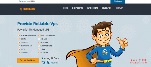 【黑五】GeorgeDatacenter:$12/年/1GB内存/30GB SSD空间/不限流量/1Gbps端口/Vmware/洛杉矶/芝加哥-主机阁