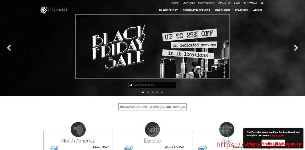 【黑五】OneProvider:洛杉矶/法国/西雅图等等独服优惠,力度还不错-主机阁