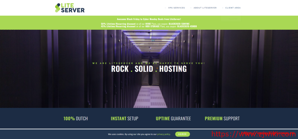 【黑五】LiteServer:€2.5/月/2核/2GB内存/40GB NVME空间/10TB流量/1Gbps端口/KVM/荷兰-主机阁