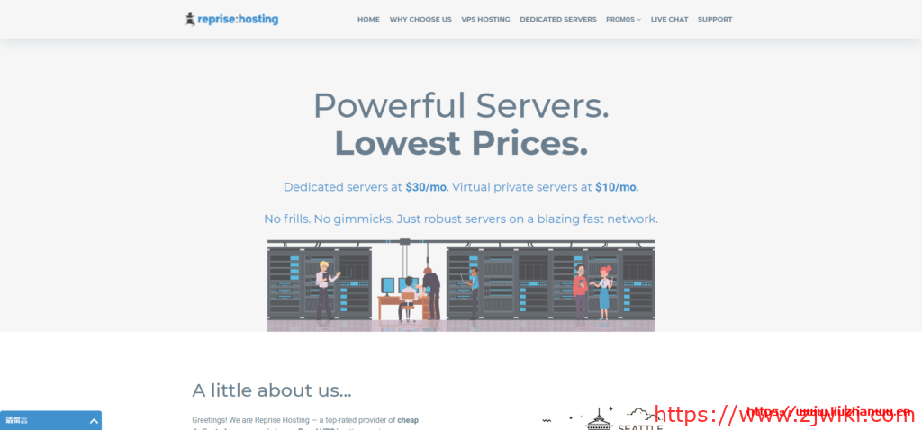 reprisehosting:6.5折优惠,$35/月,2*e5-2650L/32g内存/1T硬盘/10T流量/1Gbps带宽,西雅图机房-主机阁