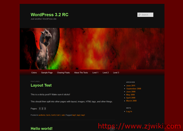 Colors1 8个免费的Twenty Eleven子主题