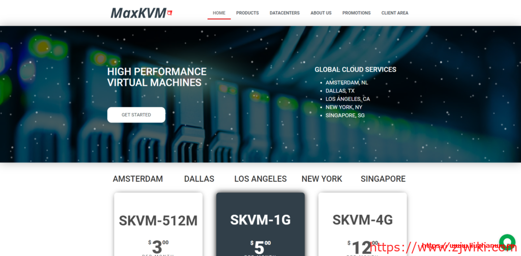 MaxKVM： $18/年/AMD EPYC/256MB内存/7GB NVMe空间/250GB流量/1Gbps端口/KVM/洛杉矶/纽约/达拉斯/荷兰-主机阁