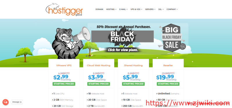 Hostigger：$12.56/年/2GB内存/20GB SSD空间/2TB流量/1Gbps端口/VMware/土耳其-主机阁