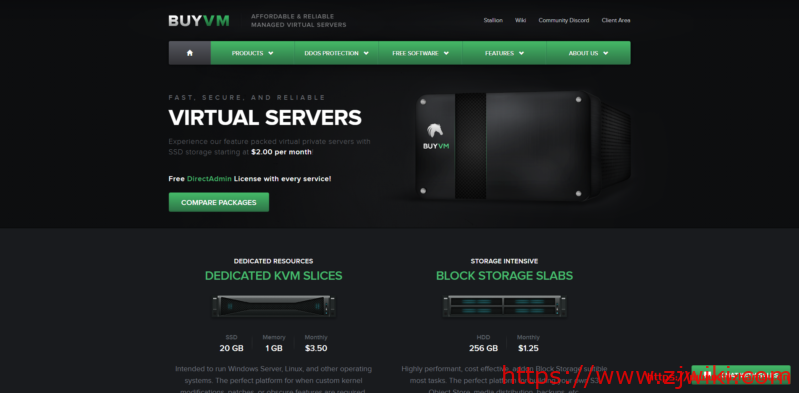 Buyvm：$2/月/AMD Ryzen/512MB内存/10GB SSD空间/不限流量/1Gbps端口/KVM/送DirectAdmin/DDOS/不限版权/拉斯维加斯/纽约/卢森堡-主机阁