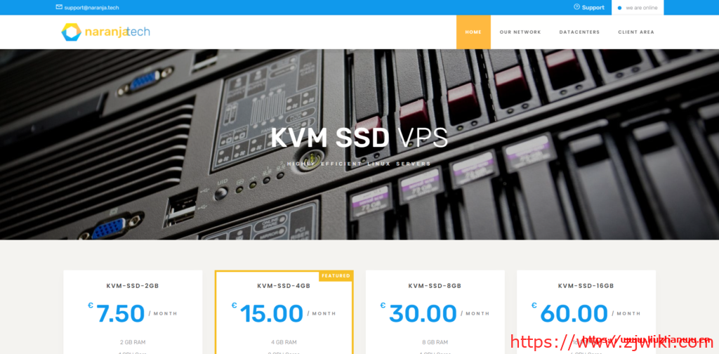 naranjatech:荷兰VPS,€20/年,2G内存/1核(EPYC7542)/30gNVMe/5T流量