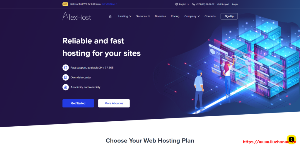 AlexHost:摩尔多瓦不限流量VPS年付11.88欧元起-主机阁
