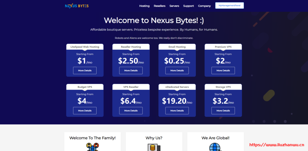 NexusBytes：500G起步的大硬盘VPS，英国、美国多地机房，每月$3.2起，免费Directadmin面板-主机阁