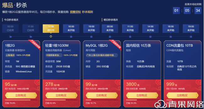 1b613e7951ec3c8edef151ad796d0d20 青果网络:腾讯云新春采购季!官网活动价叠享折上折!
