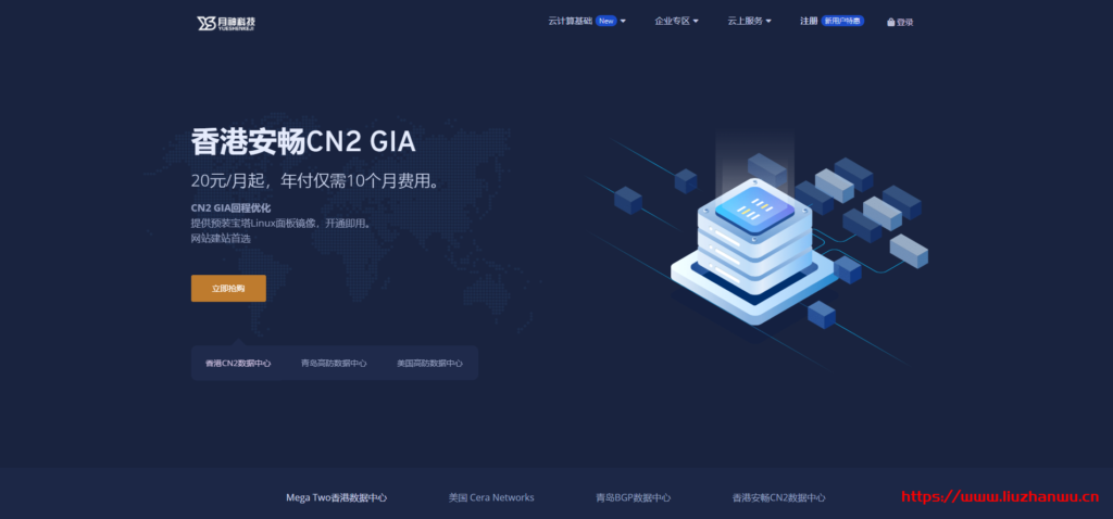 月神科技：香港沙田CN2 GIA，弹性配置，1核/1G/10M/40GSSD/500G，30元/月起，300元/年起，附测评-主机阁