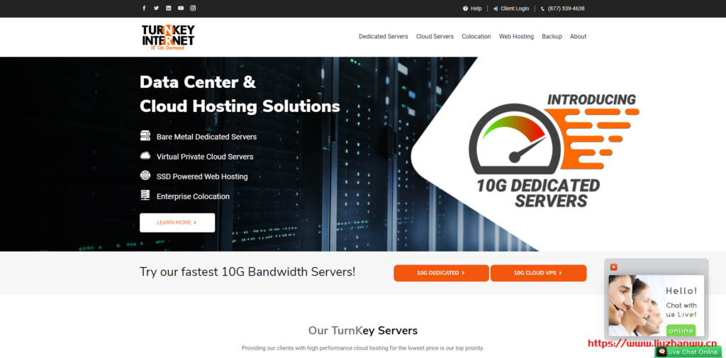 turnkeyinternet：纽约独服，10TB流量，月付99美金-主机阁