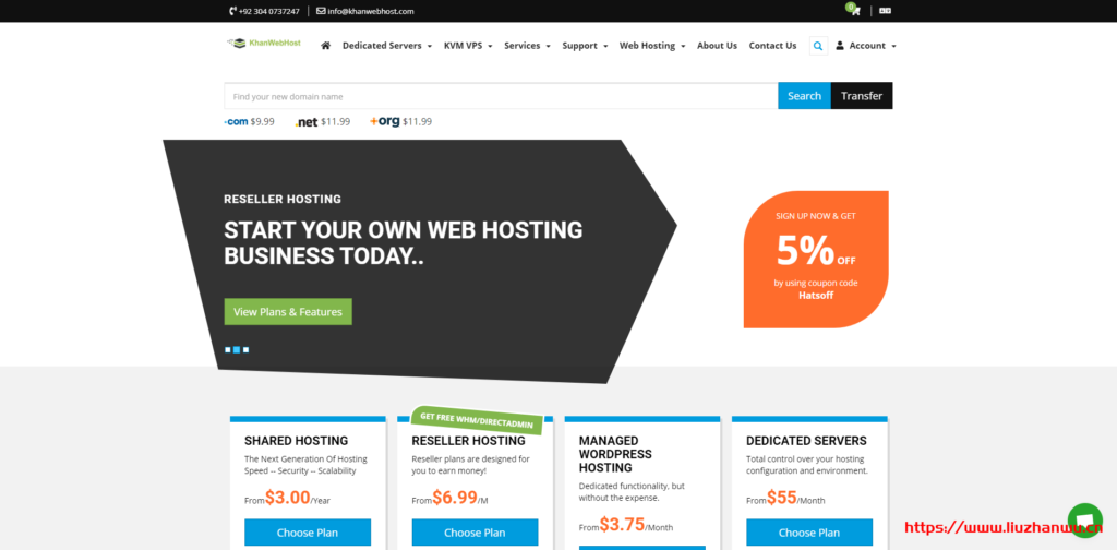 KhanWebHost：[email protected]  Ryzen/2GB内存/50GB SSD空间/10TB流量/1Gbps端口/DDOS/KVM/德国/英国-主机阁
