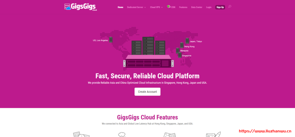 gigsgigscloud：$12/月，美国VPS，电信和移动走cn2 gia+联通走as9929，1Gbps带宽，免费快照-主机阁