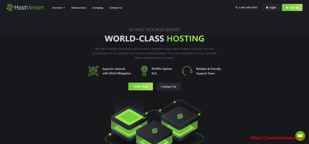 HostVenom:芝加哥AMD DDoS服务器循环减$10/月(1Gbps/30T月流量/30Gbps DDoS)-主机阁
