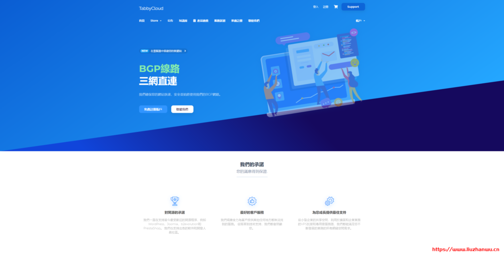 TabbyCloud:香港/美国低带宽CN2、大带宽BGP全场9折促销实付25.92元/月起-主机阁