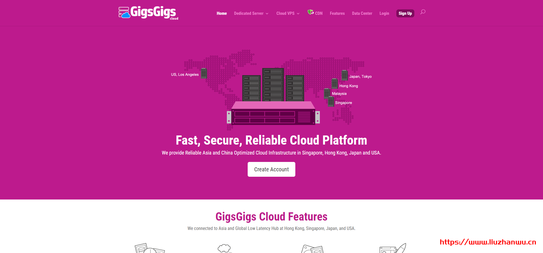 GigsGigsCloud：$18/季/512MB内存/20GB SSD空间/500GB流量/200Mbps-1Gbps端口/洛杉矶GIA/联通9929