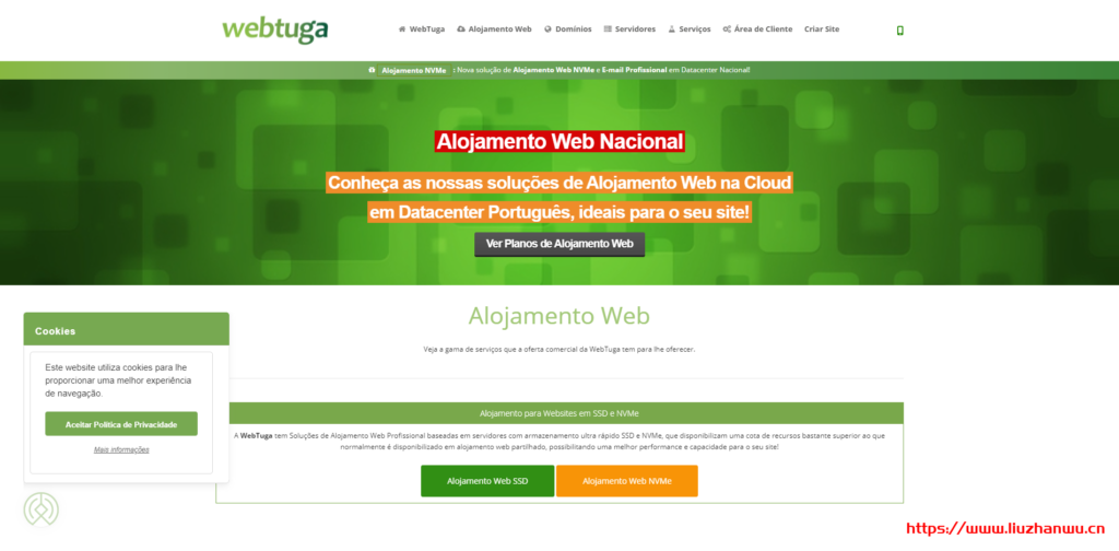 WebTuga：葡萄牙里斯本不限流量VPS，1核2G内存50G SSD硬盘1Gbps带宽€14.99/月-主机阁