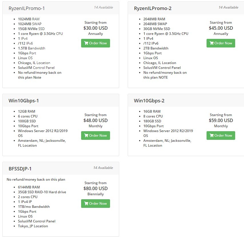 GreenCloudVPS:$80/2年/2核/6GB内存/35GB SSD空间/1TB流量/1Gbps端口/KVM/日本东京/美国/荷兰