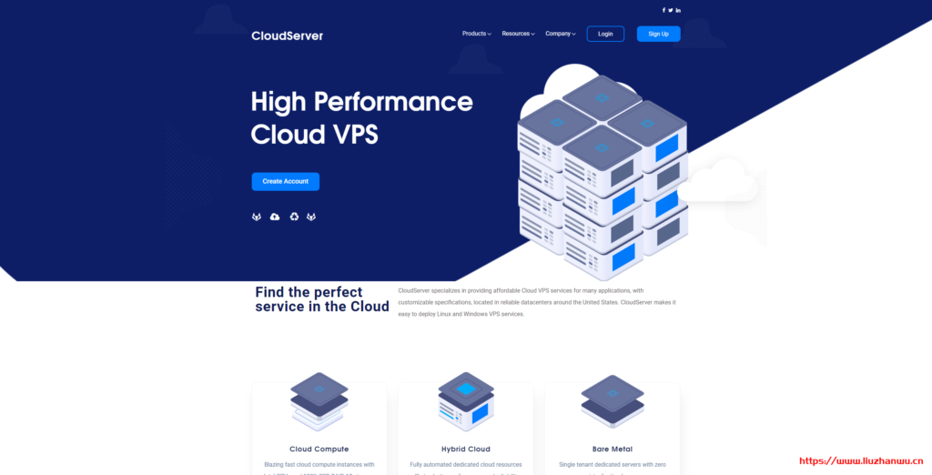 CloudServer：$4.5/月/2核/5GB内存/40GB SSD空间/5TB流量/1Gbps端口/KVM/洛杉矶/芝加哥/纽约-主机阁