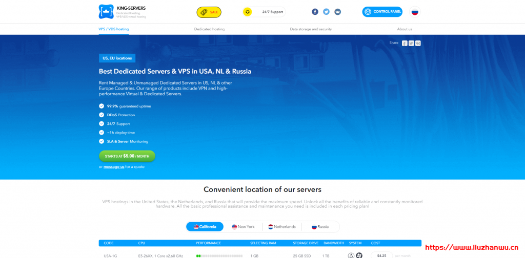 KING-SERVERS夏季促销:VDS月付9折季付8.5折半年付8折年付7.5折,独服季付6.5折半年付6折年付5.5折-主机阁