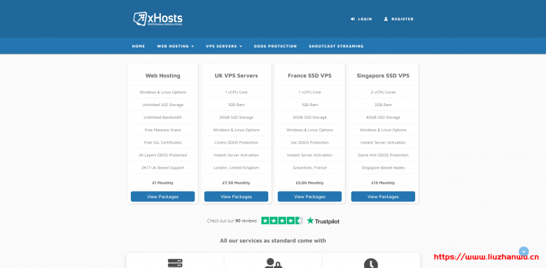 xHosts:£15/月/2核/2GB内存/40GB NVMe空间/不限流量/250Mbps端口/DDOS/KVM/新加坡OVH-主机阁