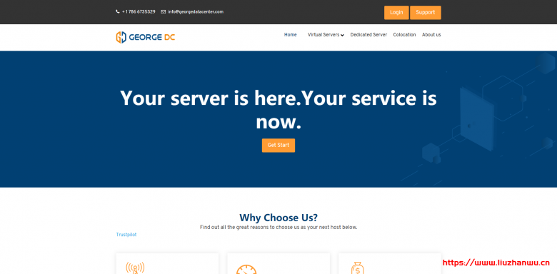GeorgeDatacenter:$84/年/2核/8GB内存/250GB NVMe空间/2TB流量/1Gbps端口/Vmware/洛杉矶/达拉斯/芝加哥/纽约-主机阁