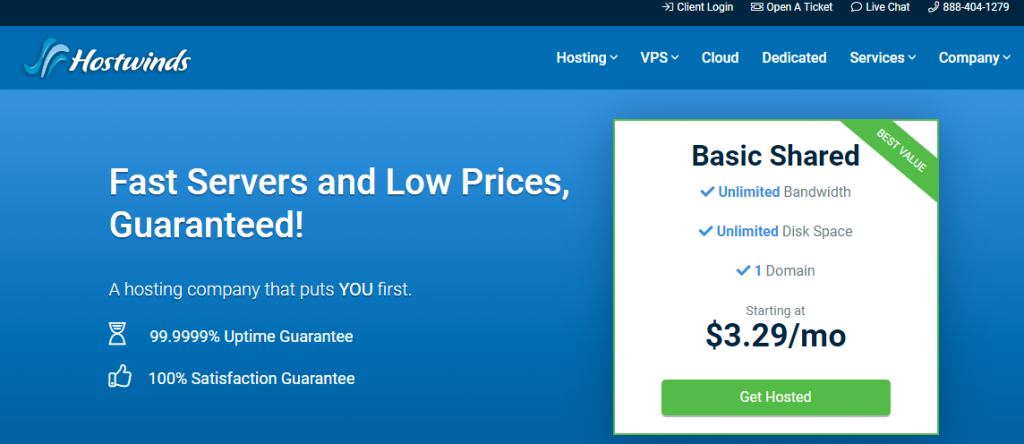 Hostwinds：2021年7月最新优惠码/优惠套餐/西雅图直连VPS/免费更换IP/月付$4.99起