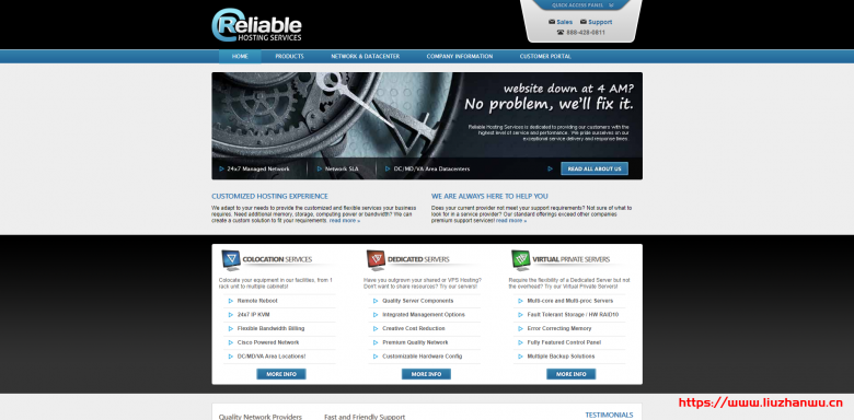 Reliable Hosting:双E5-2650v2/64GB内存/1.2TB SSD/1Gbps端口月流量10TB/5IP/$30/首月